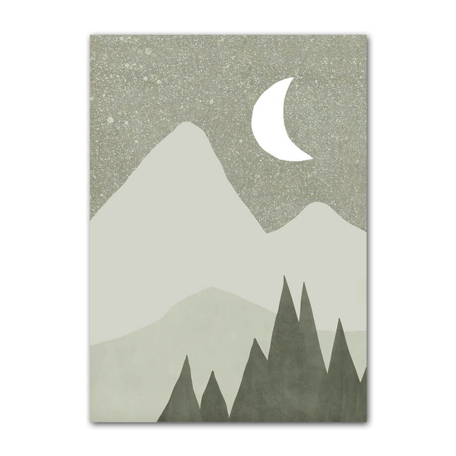 Sage Green Aesthetic Ornamenten Canvas Posters