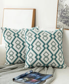 Sage Green Patronen Kussenhoes