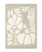 Sage Green Bloemen Canvas Posters
