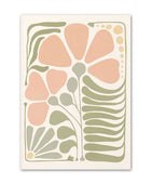 Sage Green Bloemen Canvas Posters