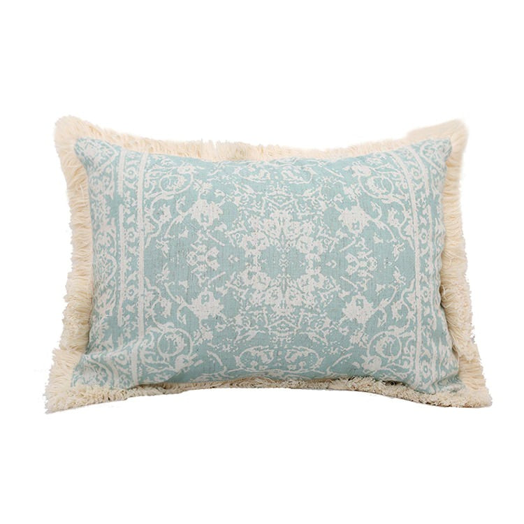 Shabby Chic Groene Kussenhoes
