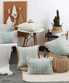 Shabby Chic Groene Kussenhoes