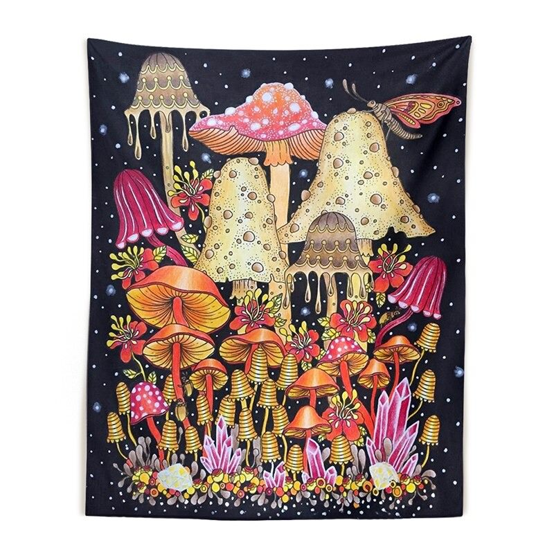 Sluggy Mushrooms Wandtapijt