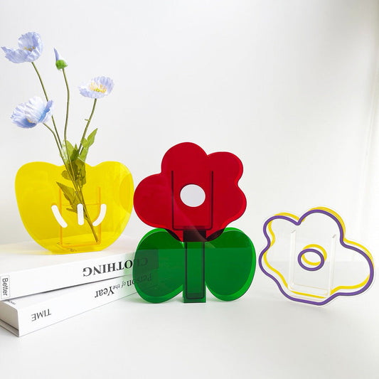 Bloemen Acryl Vaas