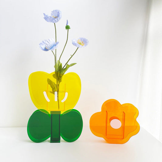 Bloemen Acryl Vaas