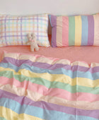 Pastel Regenboog Beddengoedset