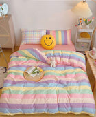 Pastel Regenboog Beddengoedset