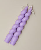 Spiraalvormige Pastel Geurkaarsen (2 Stuks)