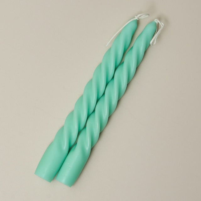 Spiraalvormige Pastel Geurkaarsen (2 Stuks)