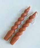 Spiraalvormige Pastel Geurkaarsen (2 Stuks)