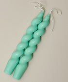 Spiraalvormige Pastel Geurkaarsen (2 Stuks)