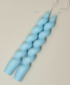 Spiraalvormige Pastel Geurkaarsen (2 Stuks)