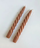 Spiraalvormige Pastel Geurkaarsen (2 Stuks)