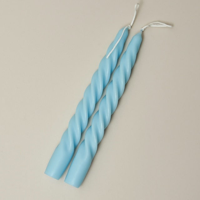Spiraalvormige Pastel Geurkaarsen (2 Stuks)
