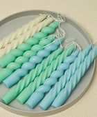 Spiraalvormige Pastel Geurkaarsen (2 Stuks)