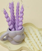 Spiraalvormige Pastel Geurkaarsen (2 Stuks)