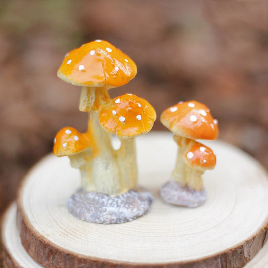 Kleine Schattige Paddenstoel Figuurtjes