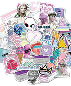 Vaporwave David Sticker Set