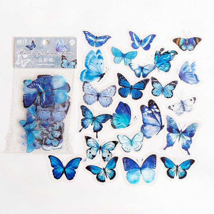 Vintage Vlinder Sticker Set