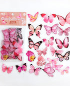 Vintage Vlinder Sticker Set