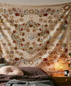 Vintage Bloempatroon Mandala Wandtapijt