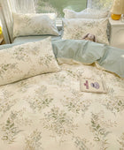 Vintage Lichte Bloemenprint Beddengoedset