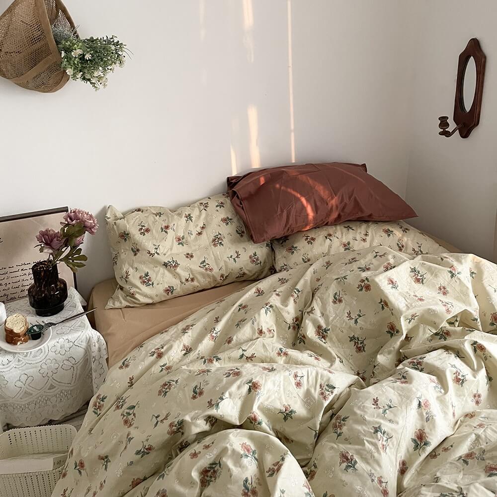 Old Fashioned Bloemen Beddengoedset