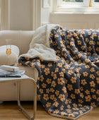 Fluffy Vintage Kamillepatroon Deken