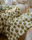 Fluffy Vintage Kamillepatroon Deken