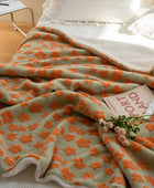 Fluffy Vintage Kamillepatroon Deken