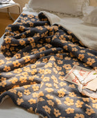 Fluffy Vintage Kamillepatroon Deken