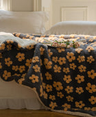Fluffy Vintage Kamillepatroon Deken