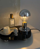 Retro Zilveren Tafel Lamp