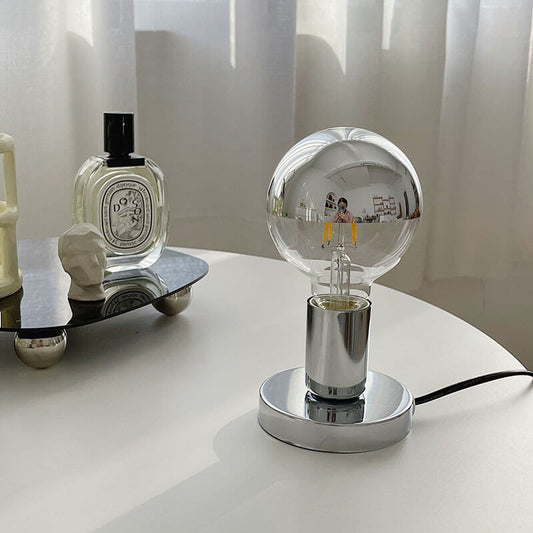 Retro Zilveren Tafel Lamp