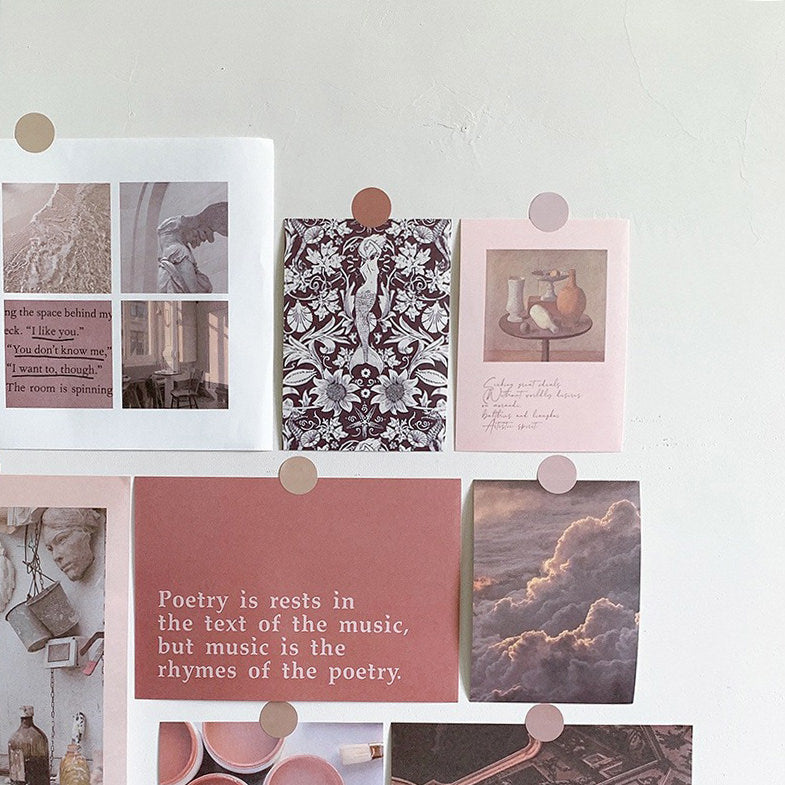 Vintage Kunst Wandcollage Kaarten
