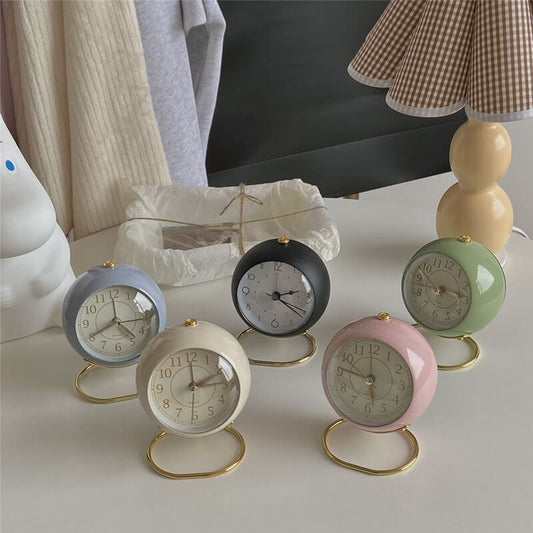 Vintage Ronde Klok (Met Alarm)