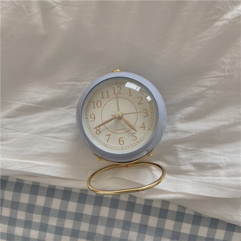 Vintage Ronde Klok (Met Alarm)