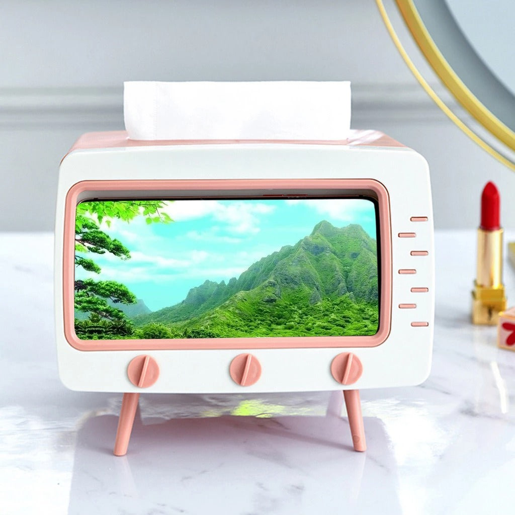 Vintage TV Tafel Tissuehouder