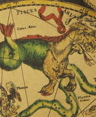 Retro Zodiac Constellation Map Poster