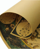 Retro Zodiac Constellation Map Poster