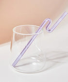 Pastelkleurige Glazen Wavy Rietjes
