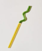 Pastelkleurige Glazen Wavy Rietjes