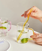 Pastelkleurige Glazen Wavy Rietjes