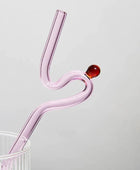 Pastelkleurige Glazen Wavy Rietjes