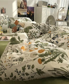 Beddengoedset met Rode Bessen en Wilde Bloemen