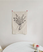 Outline Wilde Bloemen Mini Wandtapijt