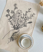Outline Wilde Bloemen Mini Wandtapijt