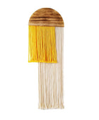 Houten Halve Cirkel Macramé Wanddecoratie
